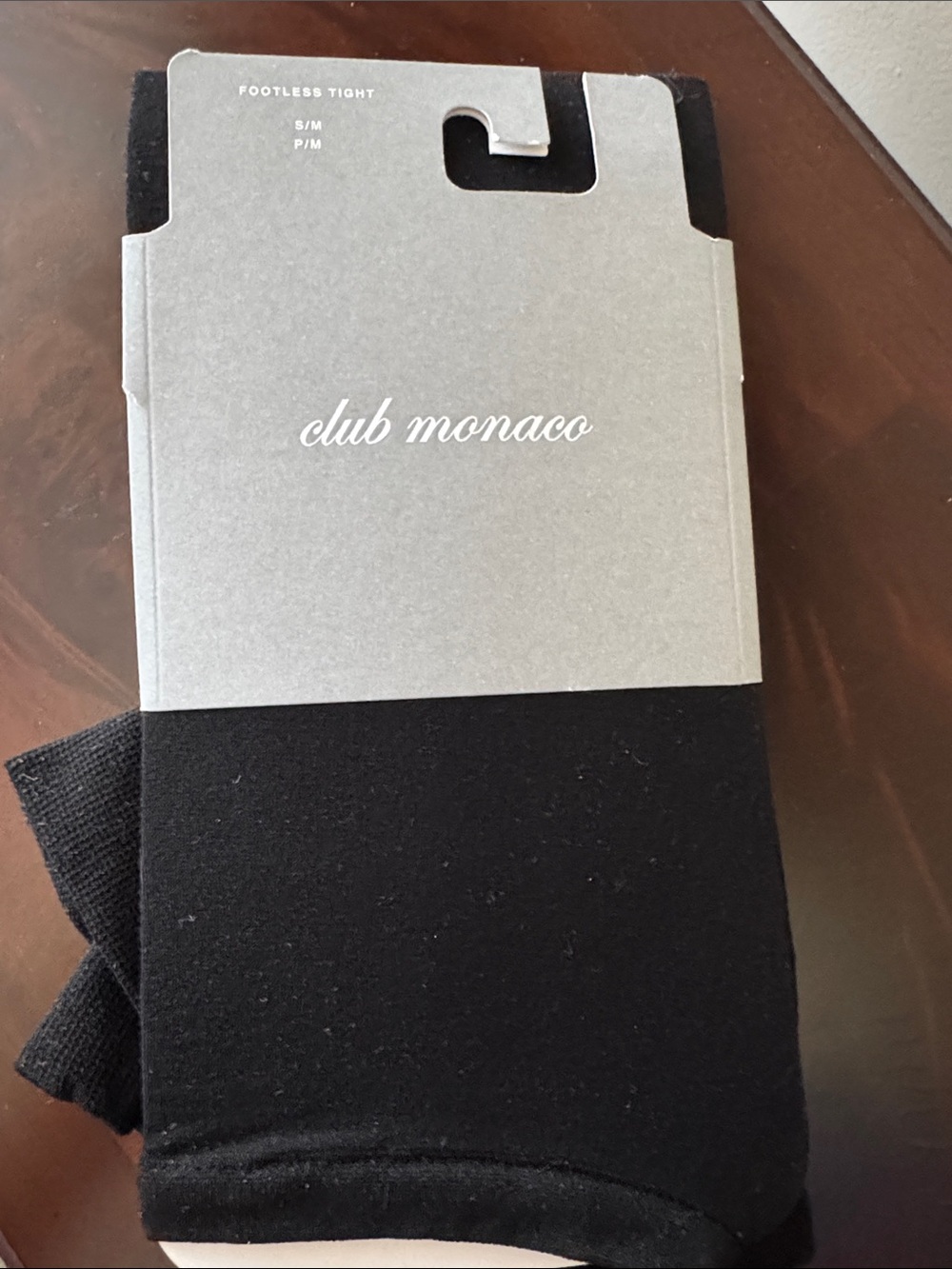 Club Monaco Black Footless Tights - S/M